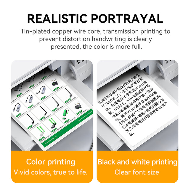 VegGieg USB to USB-B Printer Cable | High-Speed Printing | 10–15M Long Distance Support | Shielded, Durable, Plug & Play