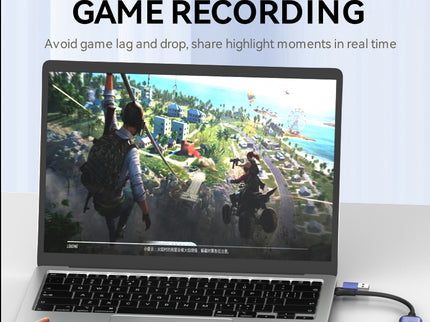 VegGieg USB/Type-C Video Capture Card | 4K Input, 1080P Recording | HDMI Game Capture for PS4/PS5/Switch | Live Streaming Compatible with OBS & More
