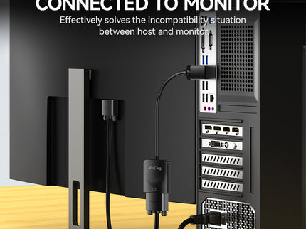 VegGieg HDMI to VGA Adapter | 1080P @ 60Hz | With or Without Audio | Video Converter for Monitor, Projector, TV
