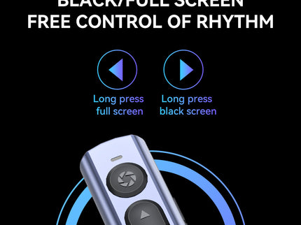 VegGieg V-LP002 Wireless Presenter with Laser Pointer | 2.4GHz | Plug & Play USB Receiver | 100M Range | Slide Control & Screen Blackout