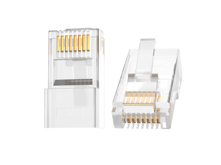 VegGieg CAT5 Keystone Jack | Toolless Punch-Down | RJ45 UTP Module | Snap-In LAN Connector for Patch Panels, Wall Plates & Faceplates