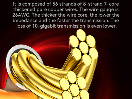 VegGieg Cat8 FTP Braided Ethernet Cable | Fluke Tested 40Gbps RJ45 LAN Cable with Gold-Plated Connectors