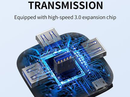 VegGieg Type-C to 4-Port USB Hub | USB 2.0 & USB 3.0 Options | 1m Cable | External Power Support | High-Speed Expansion VC341