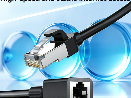 VegGieg Cat6 FTP Ethernet Extension Cable 0.5M & 1M | Fluke Tested High-Speed LAN Patch Cord for Stable Network