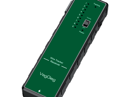 VegGieg Multifunctional Network & Red Light Cable Tracker | 2-in-1 Cable Tester & Tracer | Fiber-Optic Red Light Function | Type-C Charging