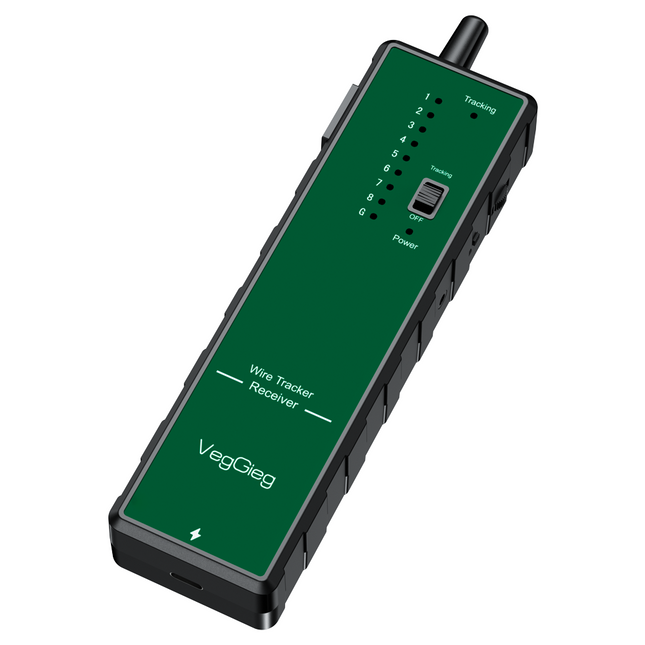 VegGieg Multifunctional Network & Red Light Cable Tracker | 2-in-1 Cable Tester & Tracer | Fiber-Optic Red Light Function | Type-C Charging