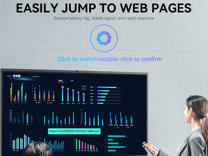 VegGieg V-LP002 Wireless Presenter with Laser Pointer | 2.4GHz | Plug & Play USB Receiver | 100M Range | Slide Control & Screen Blackout