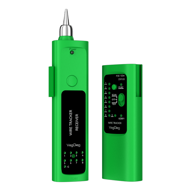 VegGieg Network Cable Tracker | Line Finder with Port Flashing & POE Support | RJ45 Cable Tester