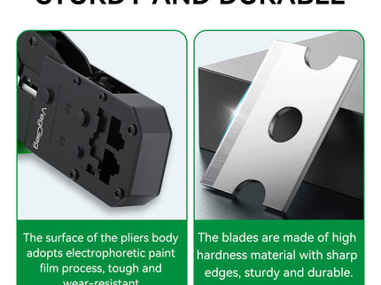 VegGieg E103 Network Crimping Tool | 3-in-1 RJ45/RJ11/RJ12 Crimper | Cable Cutter & Stripper | Ethernet Tool for Network Installations