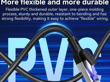 VegGieg Cat7 FTP Ethernet Cable 1M–10M | Fluke Tested 10Gbps Shielded RJ45 LAN Network Cable
