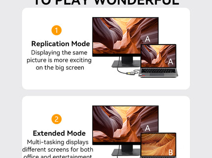 VegGieg USB 3.0 to HDMI Adapter | 1080P @ 60Hz | USB to HDMI Video Converter for Laptop, Desktop, Projector, TV | Plug & Play | Dual Display Modes