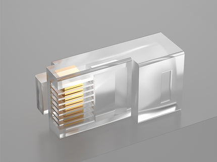 VegGieg CAT5 Keystone Jack | Toolless Punch-Down | RJ45 UTP Module | Snap-In LAN Connector for Patch Panels, Wall Plates & Faceplates