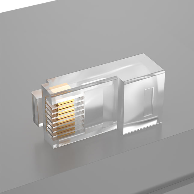 VegGieg CAT5 Keystone Jack | Toolless Punch-Down | RJ45 UTP Module | Snap-In LAN Connector for Patch Panels, Wall Plates & Faceplates