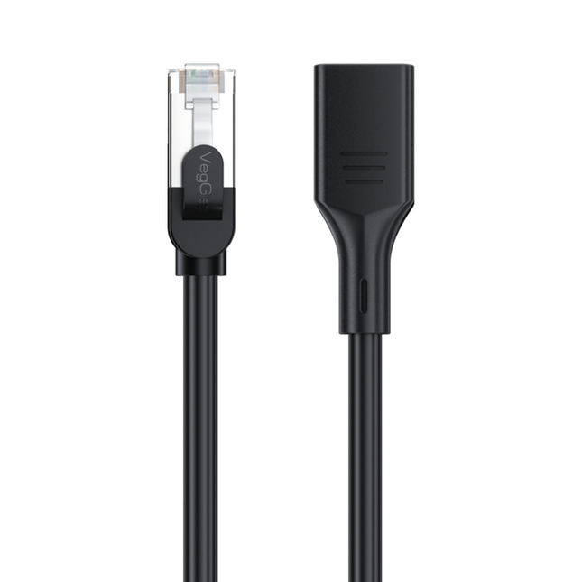 VegGieg Cat6 FTP Ethernet Extension Cable 0.5M & 1M | Fluke Tested High-Speed LAN Patch Cord for Stable Network