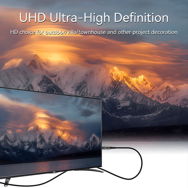 VegGieg V-H707 HDMI Active Optical Cable | 4K@60Hz | HDR | ARC | EDID | Gold-Plated | Long-Distance Fiber Connection | Durable & Reliable (25m, 30m)