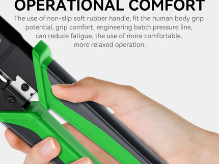 VegGieg E103 Network Crimping Tool | 3-in-1 RJ45/RJ11/RJ12 Crimper | Cable Cutter & Stripper | Ethernet Tool for Network Installations