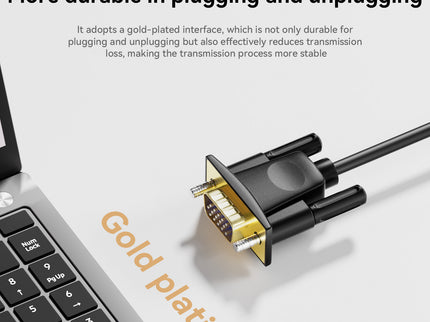 VegGieg V-Z618 VGA to HDMI Converter | 1080p Full HD | With Audio & USB Power | Plug & Play Video Adapter for PC, Laptop, Projector, TV