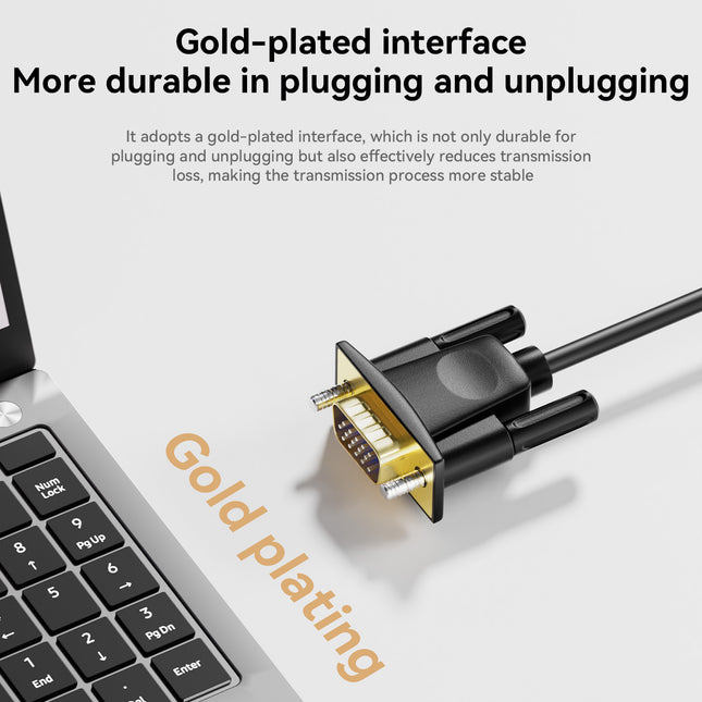 VegGieg V-Z618 VGA to HDMI Converter | 1080p Full HD | With Audio & USB Power | Plug & Play Video Adapter for PC, Laptop, Projector, TV