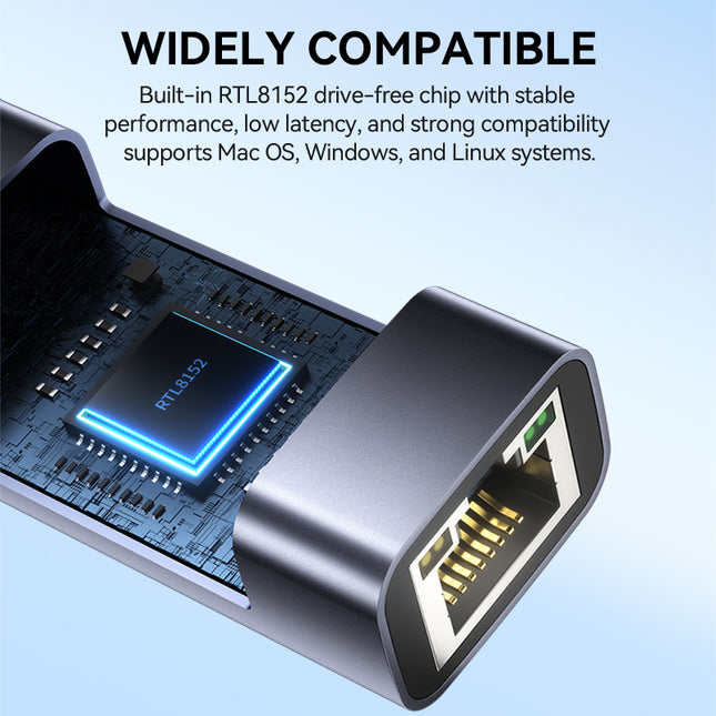 VegGieg USB-C to Ethernet Adapter | 100Mbps & 1000Mbps | Alloy Shell | Plug & Play | Type-C Network Solution