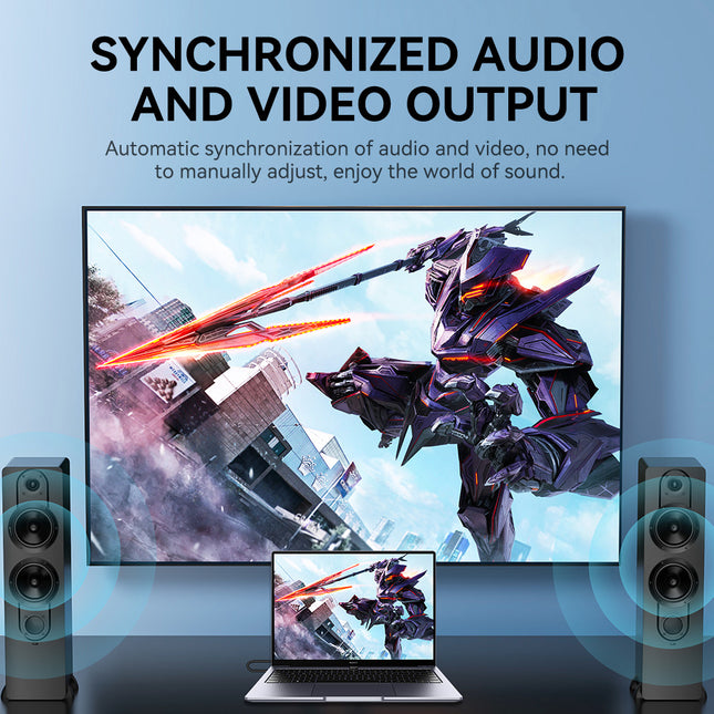 VegGieg Mini DisplayPort (Mini DP) to HDMI Cable | 4K @ 30Hz | mDP to HDMI Converter for MacBook, Surface, Laptop to Monitor, TV, Projector | Plug & Play