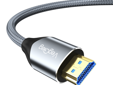 VegGieg V-H402 HDMI 2.1 Ultra High-Speed Cable | 8K@60Hz | 4K@120Hz | 48Gbps | VRR, QFT, ALLM | Gold-Plated | Durable & Reliable (1.5m, 3m, 5m)