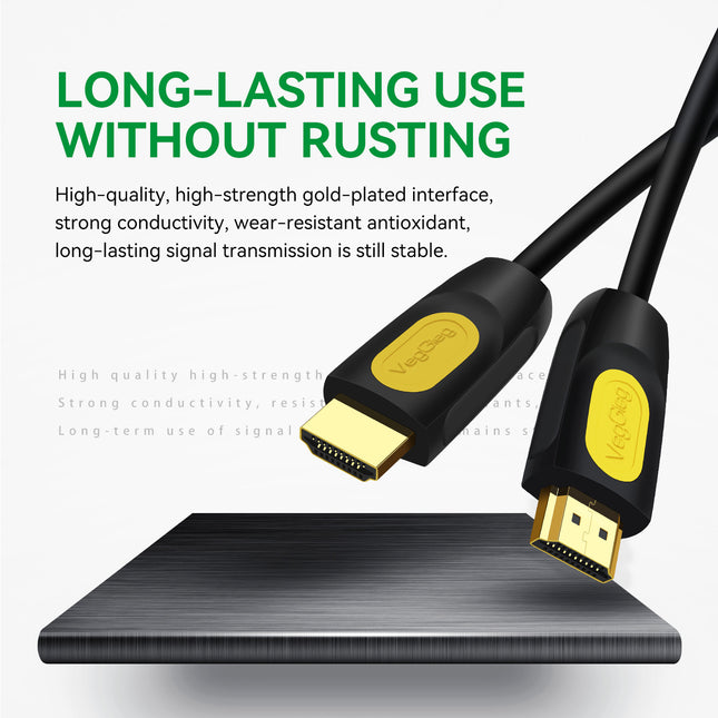 VegGieg HDMI 2.0 Copper Active Cable | IC Signal Boost | 4K@60Hz | 25m & 30m Long-Distance Connection | Gold-Plated | Durable & Reliable