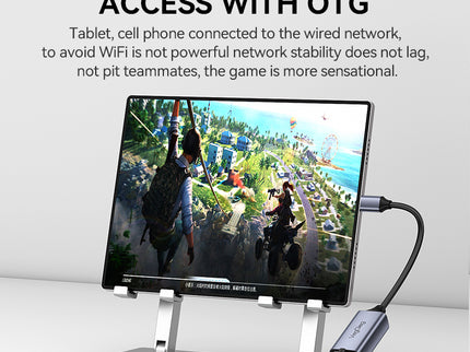 VegGieg USB-C to Ethernet Adapter | 100Mbps & 1000Mbps | Alloy Shell | Plug & Play | Type-C Network Solution