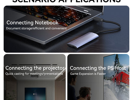 VegGieg M.2 NVMe SSD Enclosure | USB 3.2 Gen 2 | 10Gbps Tool-Free Aluminum Case for M-Key & B+M Key NVMe SSDs (2230/2242/2260/2280)