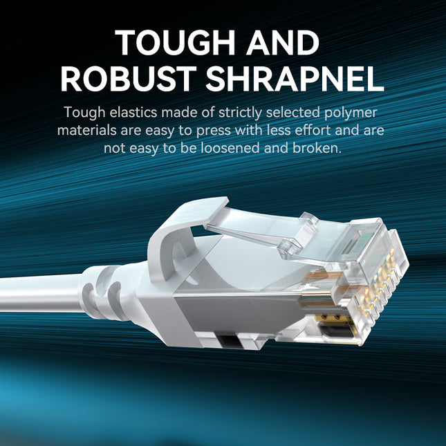 VegGieg CAT6e RJ45 Patch Cord | UTP LAN Cable | CCA | 1Gbps | Flexible & Durable | 2m–30m