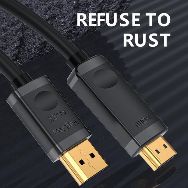 VegGieg DisplayPort (DP) to HDMI Cable | 4K @ 30Hz | Audio Video Converter Cable for PC, Monitor, Projector, TV | Available in 1.5M & 3M | Plug & Play
