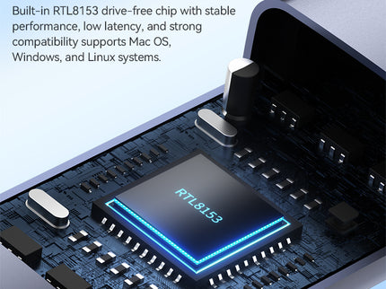 VegGieg USB to Ethernet Adapter | 100Mbps & 1000Mbps | Alloy Shell | Plug & Play | USB 2.0/3.0 Support