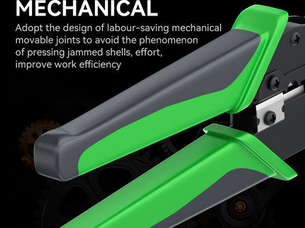 VegGieg E103 Network Crimping Tool | 3-in-1 RJ45/RJ11/RJ12 Crimper | Cable Cutter & Stripper | Ethernet Tool for Network Installations