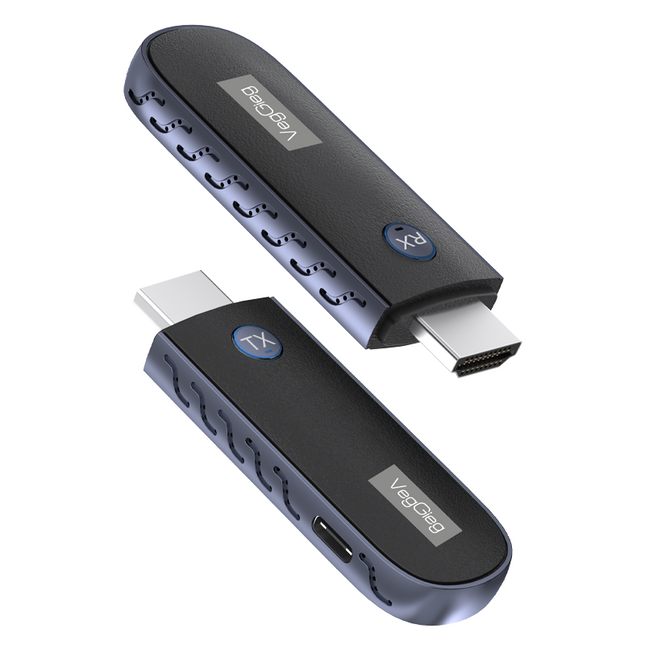 VegGieg Wireless HDMI Extender 50M | 1080P@60Hz Dual Band 2.4G/5G HDMI Transmitter & Receiver