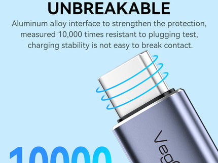 VegGieg USB-C to USB-C 100W PD Fast Charging Cable | 1.2m Braided | 5A E-Marker Chip | 480Mbps Data Transfer | CarPlay & Android Auto Compatible