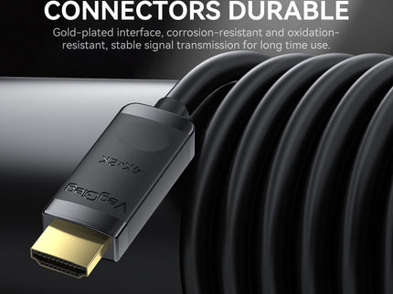 VegGieg Mini DisplayPort (Mini DP) to HDMI Cable | 4K @ 30Hz | mDP to HDMI Converter for MacBook, Surface, Laptop to Monitor, TV, Projector | Plug & Play