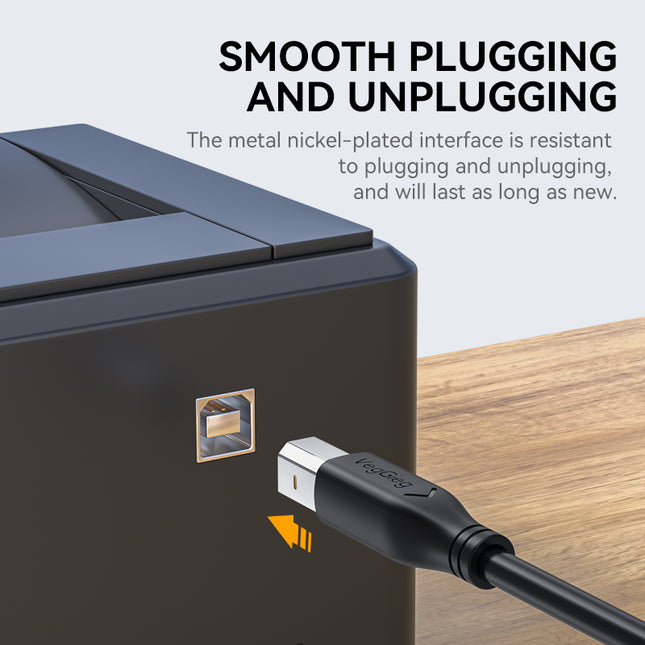 VegGieg USB to USB-B Printer Cable | High-Speed Printing | 10–15M Long Distance Support | Shielded, Durable, Plug & Play