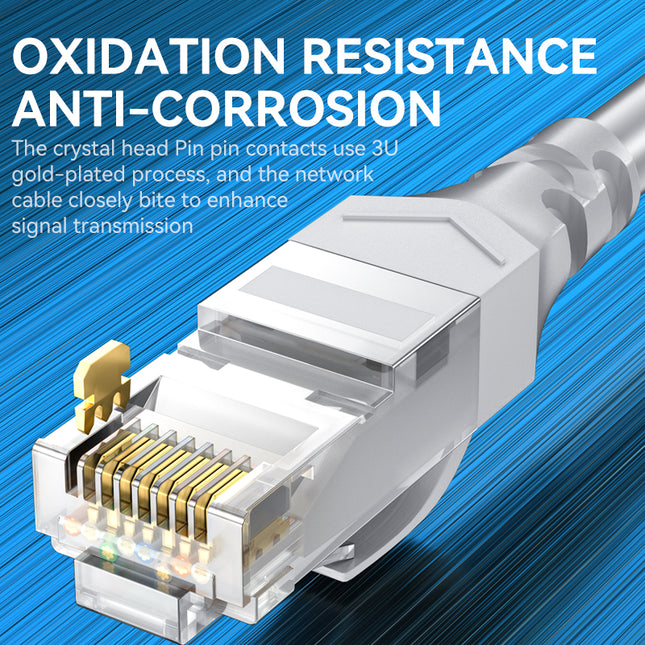 VegGieg CAT6e RJ45 Patch Cord | UTP LAN Cable | CCA | 1Gbps | Flexible & Durable | 2m–30m