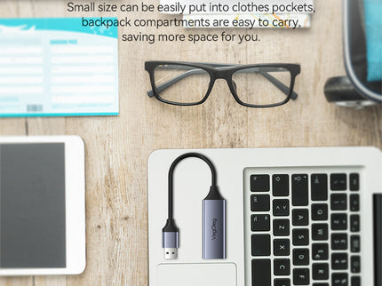 VegGieg USB to Ethernet Adapter | 100Mbps & 1000Mbps | Alloy Shell | Plug & Play | USB 2.0/3.0 Support