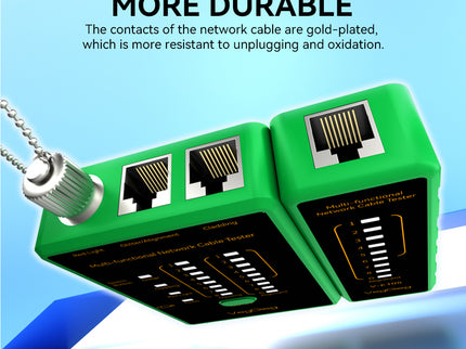 VegGieg LAN & Fiber Tester | 10–12km VFL | PoE, Cladding, Shield Detection | Type-C Charging | Burn-Proof Network Cable Tester