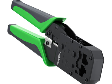 VegGieg E103 Network Crimping Tool | 3-in-1 RJ45/RJ11/RJ12 Crimper | Cable Cutter & Stripper | Ethernet Tool for Network Installations