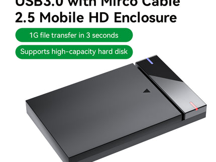 VegGieg V-GM01 & V-GM02 2.5" SATA HDD/SSD Enclosure | USB 3.0 & Type-C Models | 5Gbps High-Speed Transfer | Stylish & Sleek ABS Design