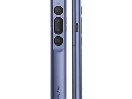 VegGieg V-LP002 Wireless Presenter with Laser Pointer | 2.4GHz | Plug & Play USB Receiver | 100M Range | Slide Control & Screen Blackout