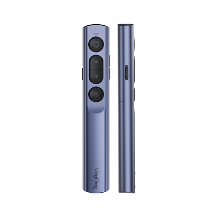 VegGieg V-LP002 Wireless Presenter with Laser Pointer | 2.4GHz | Plug & Play USB Receiver | 100M Range | Slide Control & Screen Blackout