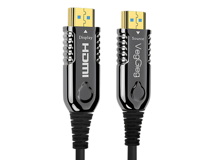 VegGieg V-H707 HDMI Active Optical Cable | 4K@60Hz | HDR | ARC | EDID | Gold-Plated | Long-Distance Fiber Connection | Durable & Reliable (25m, 30m)