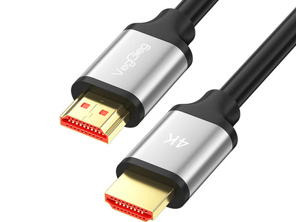VegGieg HDMI 2.0 High-Speed 4K@60Hz Cable with Gold-Plated Connectors