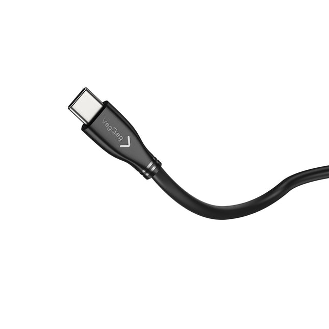 VegGieg V-U323 USB-A to Type-C Data Cable | 10Gbps SuperSpeed | 3A Charging | Braided | Ideal for CarPlay & Android Auto