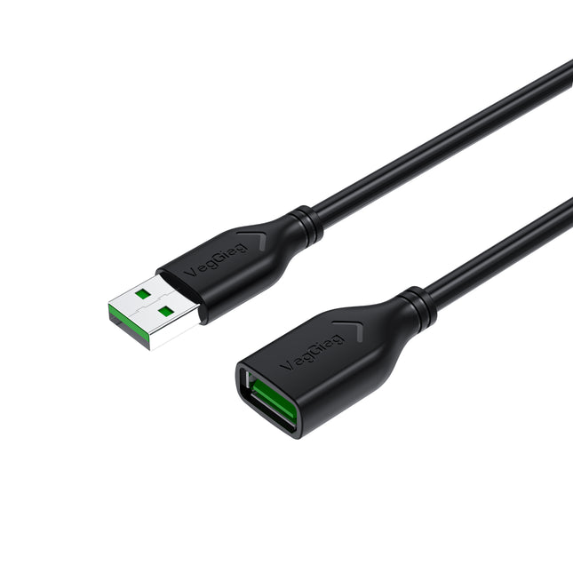 VegGieg USB 2.0 Extension Cable | USB-A Male to Female | High-Speed 480Mbps | 1.5m/3m/5m/10m Lengths | Plug & Play for PC, Laptop, USB Devices