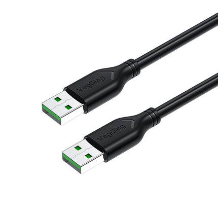VegGieg USB 2.0 Male to Male Cable | High-Speed USB Data Cable | Copper Core | Ferrite Core | Nickel Plated Connectors | 1.5M / 3M