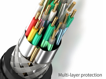 VegGieg V-H904 HDMI 2.1 8K Ultra High-Speed Cable | 48Gbps | 8K@60Hz | HDR | VRR | eARC | Gold-Plated | Durable (10m, 15m, 20m)