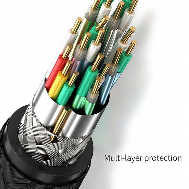 VegGieg V-H904 HDMI 2.1 8K Ultra High-Speed Cable | 48Gbps | 8K@60Hz | HDR | VRR | eARC | Gold-Plated | Durable (10m, 15m, 20m)